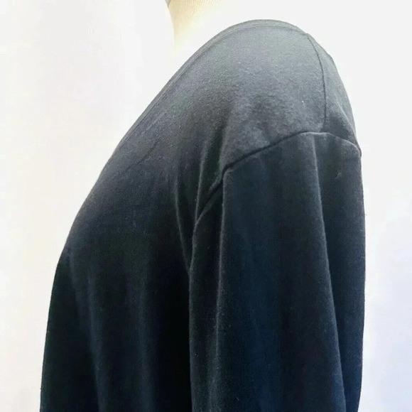 NWT SO GOODS FOR LIFE Juniors Long Sleeve Pullover V-Neck Black Shirt Size XXL - Picture 5 of 10